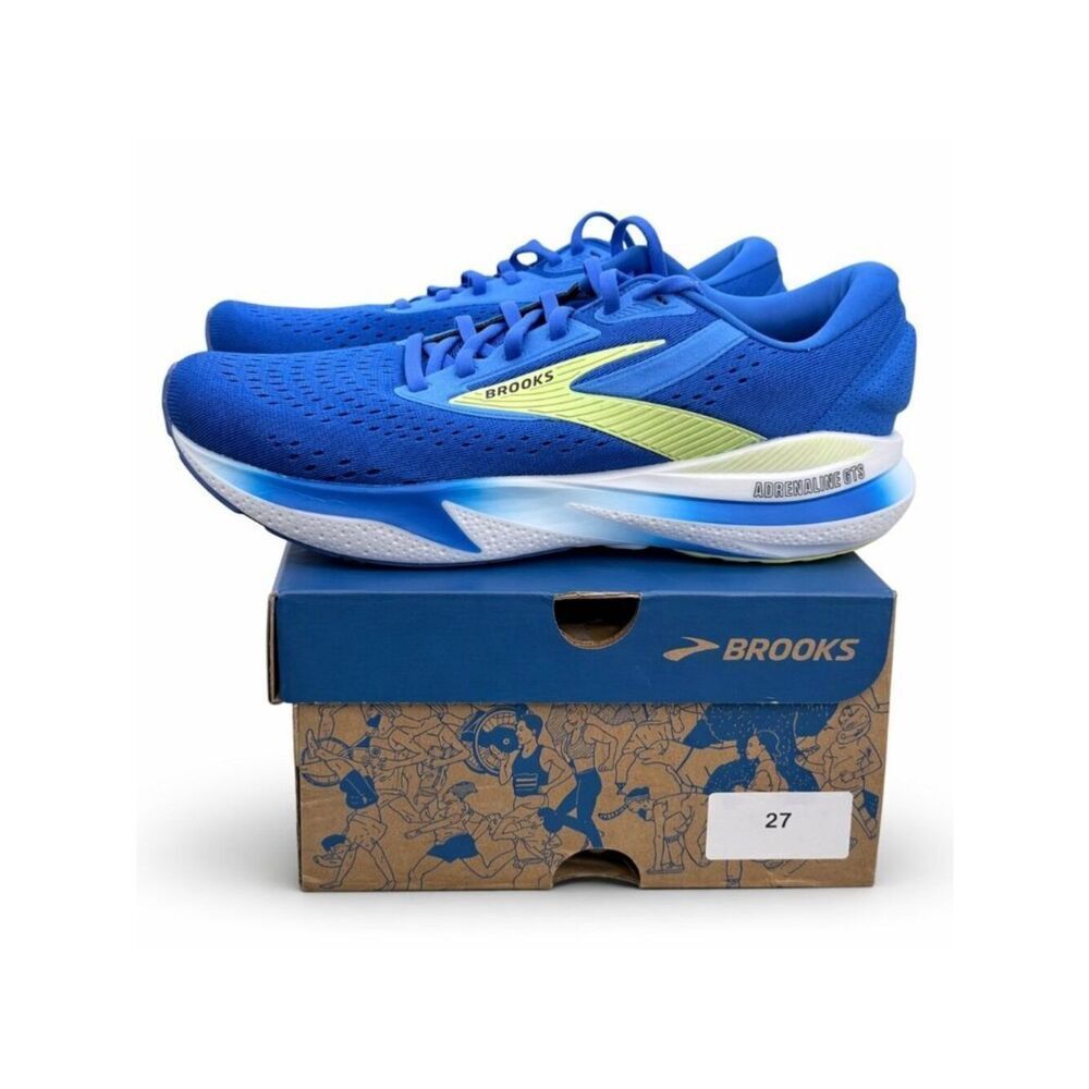 Brooks Adrenaline GTS 24 Supportive Men’s 9.5 D Blue Running Shoes Sneakers - Picture 4 of 7